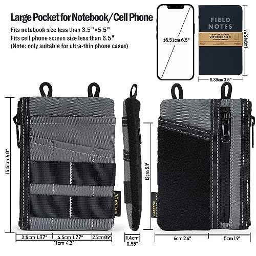 VIPERADE VE16 EDC Pouch, EDC Organizer for Men - Pocket Organizer Multitool Pouch Wallet for EDC Gears