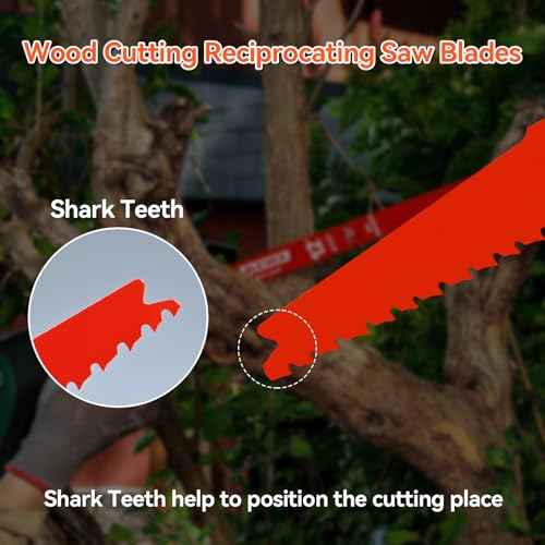 10 Pack 12 Inch 4/6 TPI Reciprocating Saw Blades for Wood and Nail-Embedded Wood Cutting, Bi-Metal Sawzall Blades for Cutting Nail and PVC Pallets etc, for Diablo Sawzall Blades DS1212BW5