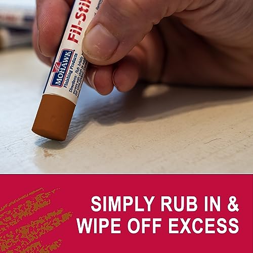 MOHAWK Finishing Products Fill Stick (Fil-Stik) Putty Stick for Wood Repair (Medium Rock Maple)- Rub On Semi-Soft Wax Filler Stick