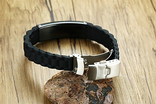 VNOX Medical Alert Bracelets for Men & Women Kids with Free Engraving Adjustable Stainless Steel Mesh Emergency Medical ID Bracelets Wristband