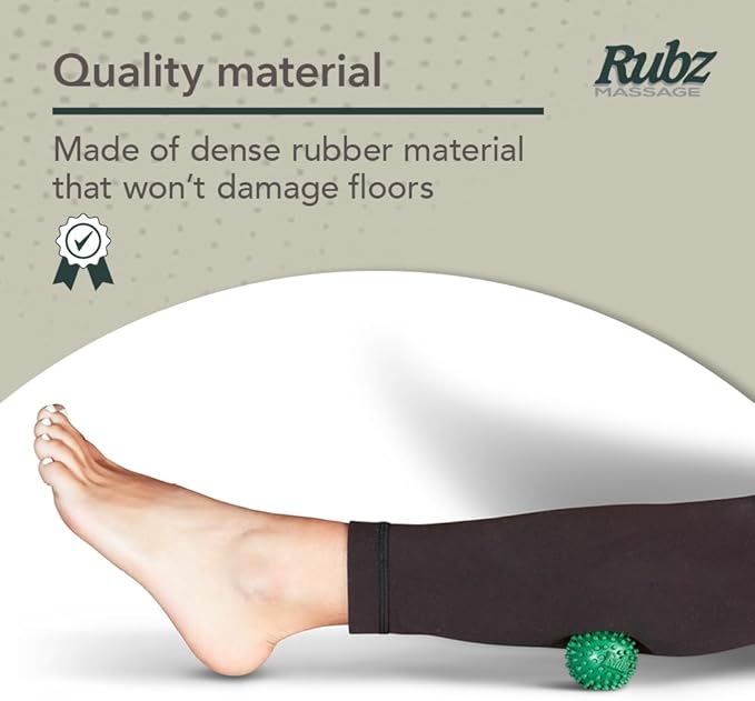 Due North Foot Rubz Hand & Back Massage Ball - Relieve Pain from Plantar Fasciitis, Tight Muscles & Sore Feet - Massage Tool