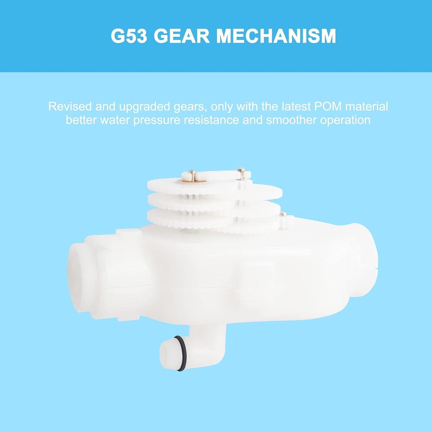Upgraded G52 Backup Valve Replacement Compatible with Polaris 180 280 380 480 3900 Pool Cleaner Replace Part Replacement Kit with G53 Gear Mechanism G57 Collar G54 Outer Casing by Podoy