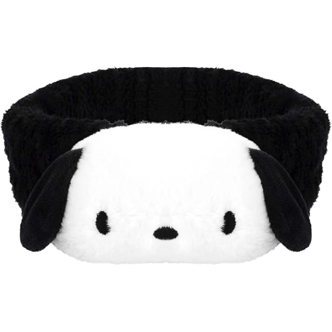 Kawaii Spa Headband for Washing Face, Make Up, Party; Soft, Stretchy, Comfortable; Black; 1 Count (Pack of 1) for Women