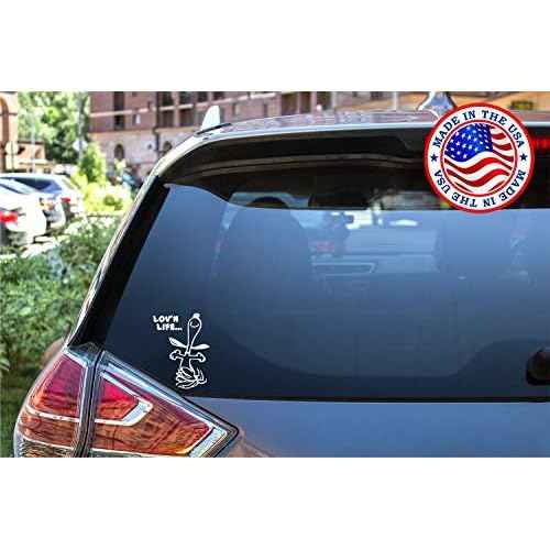 Sunset Graphics & Decal Lovin' Life Decal Vinyl Car Sticker | Cars Trucks Vans Walls Laptop | White | 5.5 inches | SGD000225
