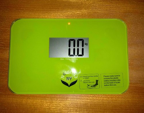 NewlineNY Auto Step On Super Mini Travel Bathroom Scale, 5.25" x 8.5" SBB0638SM: Green
