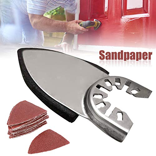 Finger Sanding Sheets Sand Disc Kit, Oscillating Saw Sanding Kit Triangle Sanding Pad, Universal Polishing Finger Sandpaper Set