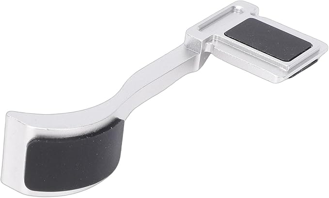 EBTOOLS Thumb Up Grip, CNC Machined Aluminum Alloy Thumb Rest for Q3 Camera, with Anti Scratch Silicone Pad for Stable Hand Hold (Silver)