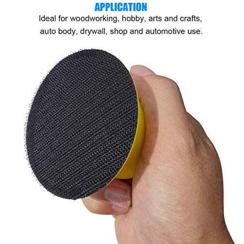 2 Pack 3" Round Hand Sanding Blocks for 3 Inch Hook and Loop discs Ideal For Wood Furniture Restoration Home Arts and Crafts