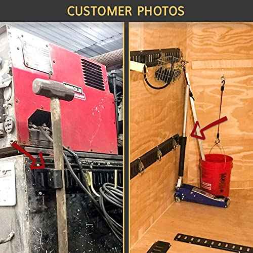 DC Cargo Mall E Track Tool Holder (4 Pack) ? Secure Rakes, Shoring Beams, Shovels & Hoses ? E Track Accessories for Trailers and Warehouses
