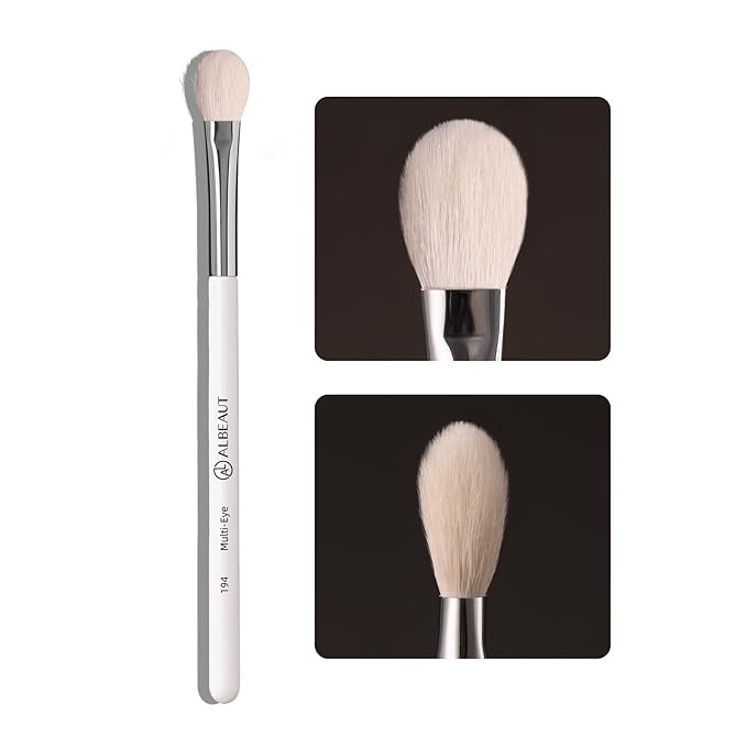 Eyeshadow Brush, Eye Makeup Brush Even Eyeshadow Applicators Soft Natural Hair Bristles for Flawless Smudge, Multi-task for spot conealing & highlighting (194 Multi-Eye)