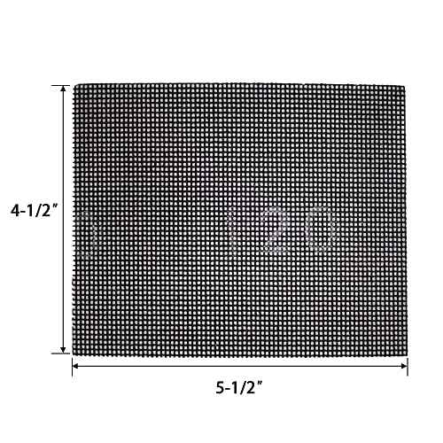 SCOTTCHEN Sanding Mesh 1/4 Sheet (12pcs) 5.5" x 4.5" for Palm Sanders Sheets 80 Grit