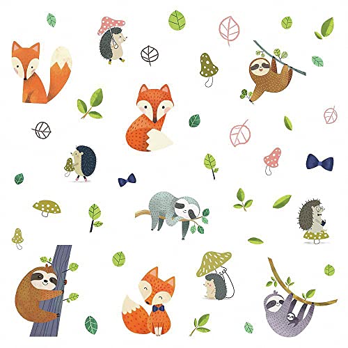 RoomMates RMK4005SCS Forest Friends Peel and Stick Wall Decals