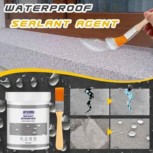 Super Strong Bonding Sealant - Invisible Waterproof Agent for Reliable Leak Repairs, Transparent Waterproof Insulating Adhesive for Wall Mending and Toilet Anti-Leak Coating,300g