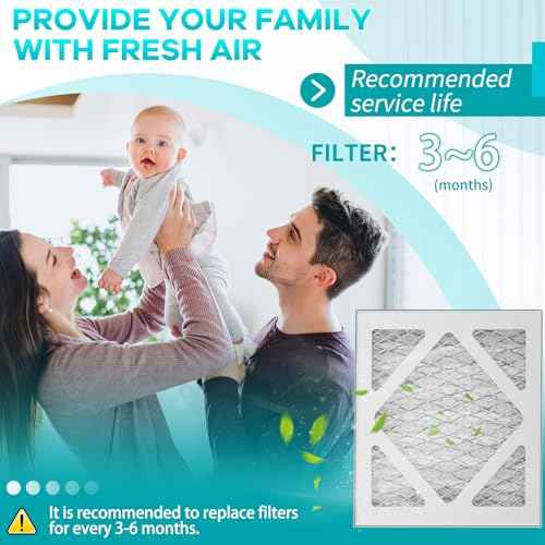 6 Pack Updated 6x6x1Air Filter, pertain Merv 8 HVAC Pleated A/C Furnace Filters (Actual Size: 5.75.5x5.75.5x0.75)