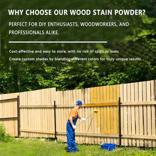 GOODTAKE Green Wood Stain Powder, Wood Dye Stain Powder That Makes Vibrant Wood, Premium Fast Dry Dark Wood Stain Powder for Crafts, Multiple Finishes - for Indoor Outdoor Wooden (Green, 2 oz)
