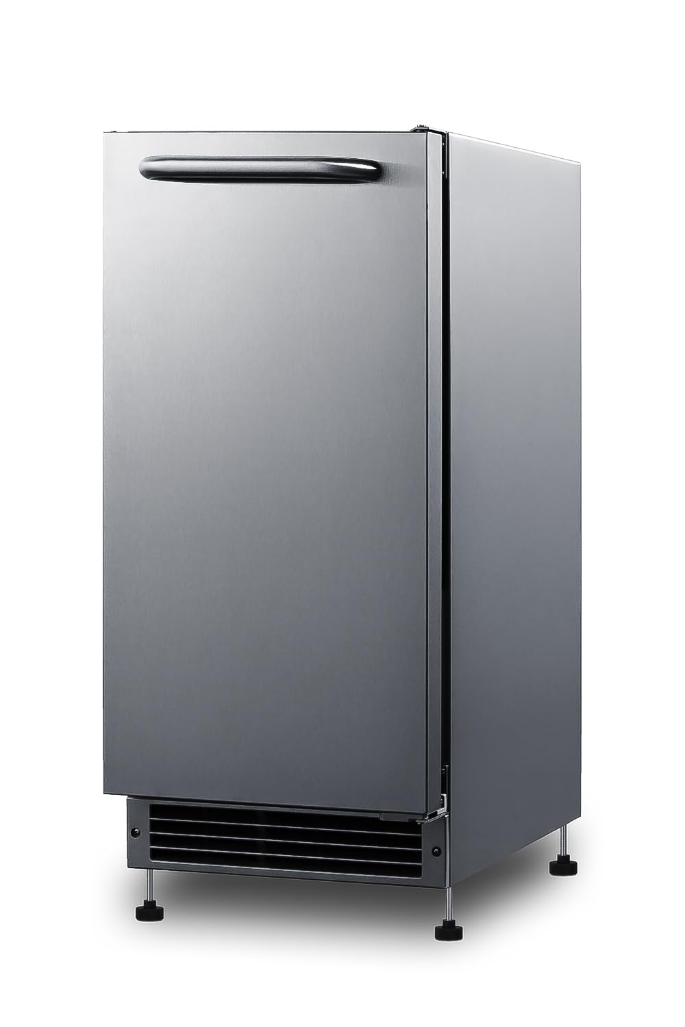 Summit BIM26H34 Drain-Free Icemaker, 15" Wide, 25lb Crescent-Shaped Ice, 304-grade Stainless Steel (34 Inch- Standard Height, Indoor)