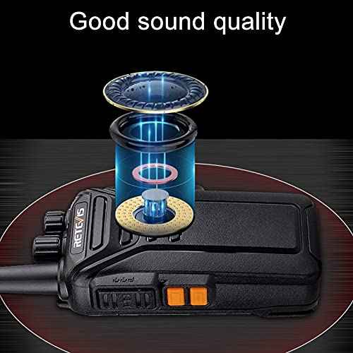 Retevis RT27 Walkie Talkies for Adults Long Range,2 Way Radio Rechargeable,VOX HandsFree,Heavy Duty,Portable FRS Two-way Radios for Commercial Retail Restaurant School(5 Pack)