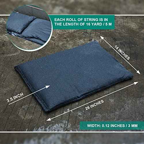 5 Pack Sandless Sand Bags Garage Water Barrier Flood Barrier Sandbags 14 x 26 Inch for Flooding Water Absorbent Mat Flood Prevention Barriers Reusable Sand Bags(Dark Green)