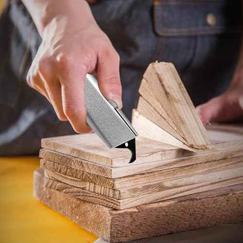 30PCS Carbon Steel Hook Blades, 2 Inch Utility Size Razor Blades with Plastic Box for Cutting Wallpaper, Carpet, Roofing Blade Knife