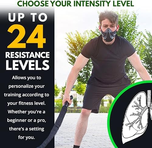 NEXTGEN Breathing Workout Mask - Enhance Stamina & Endurance | 24-Level Adjustable Airflow for Optimal Lung Performance | Elevate Cardio & Gym Training for Men (Beige Camo)