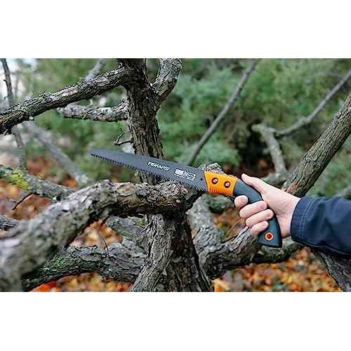 Fiskars Pruning Saw, Gifts for Dad, Fixed Handle Tree Cutting Tool, 13", Black/Orange