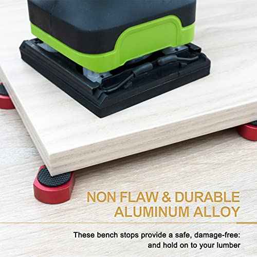 12-Pack 20mm/0.787'' Bench Dogs,Non-Slip Bench Dog Clamp Aluminum Alloy Table Stops for MFT Workbenches, Fits 0.787" Dog Holes - Professional Woodworking & DIY Accessories
