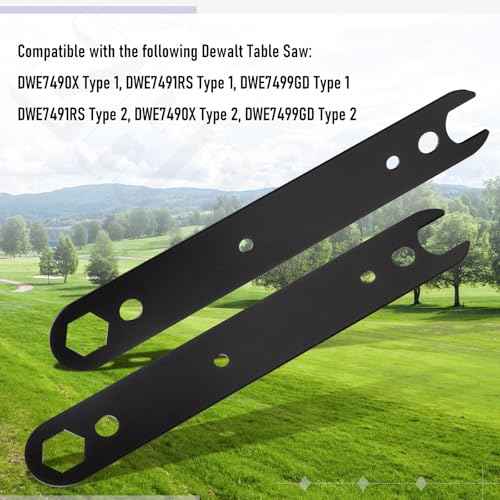 2 Pack Table Saw Wrench N506977 for Dewalt Table Saw DWE7485 DWE7491RS DWE7491RS DWE7499GD Type 1 & Type 2