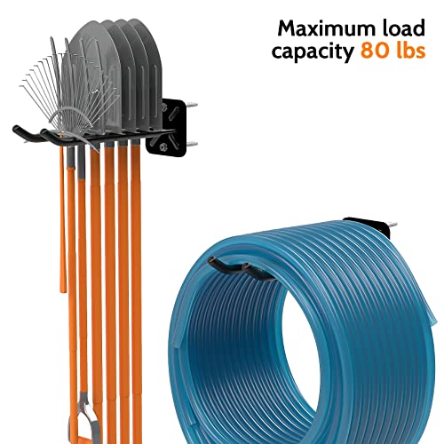 4Pcs Heavy Duty Storage Hooks, Alloy Steel, Wall Mount, 120lb Capacity, Garage Organization