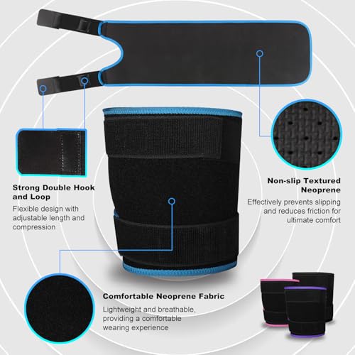 supregear Adjustable Thigh Brace - Hamstring Quad Wrap - Compression Sleeve Support for Pulled Groin Muscle, Sprains, Quadricep, Tendinitis, Sciatica Pain and Sports Recovery - Men, Women