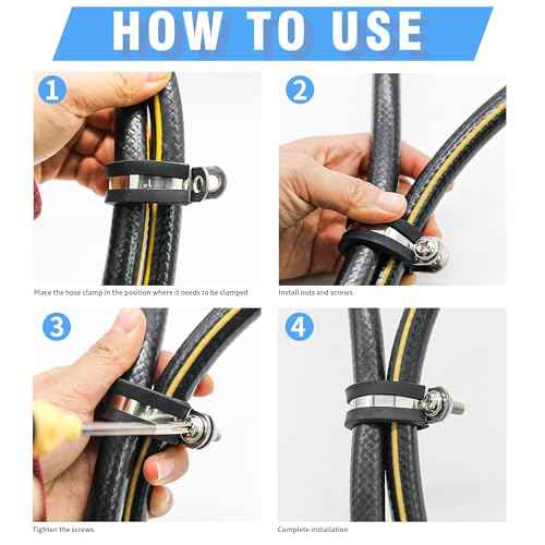 36PCS 1/2" Double Cable Clamps 304 Stainless Steel with Upgraded Riveted Reinforcement. Rubber Cushioned Insulated Loop Clamps for Pipe and Metal Wire