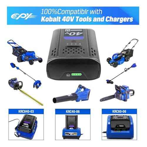 CPY Replacement for Kobalt 40V Battery 6Ah, Compatible with Kobalt 40V Max Battery KB-540-06 KB440-06 KB240-06 KB2540C-06 KB640-03 for Cordless Power Tools