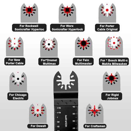50-Piece Oscillating Tool Blades Kit -Universal Quick-Change Multi-MaterialCutting Blades for Wood, Metal, PlasticFits Dewalt, Milwaukee, Bosch, Makita,Ryobi & More