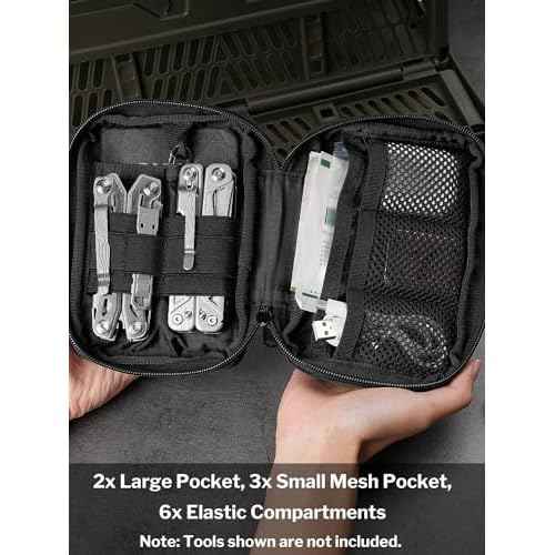 VIPERADE VE32 EDC Pouch, Pocket Organizer with Patch Area, Molle Utility Pouch for Everyday Carry