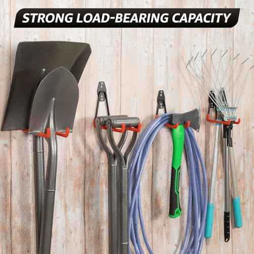 20 Pack Utility Steel Heavy Duty Wall Mount Garage Hooks,with Anti-Slip Coating,for Hanging Bikes,Ladder,Ropes,Bulk Items,Power,Yard and Garden Tools