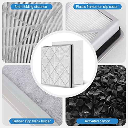 £¨2 Packs£©HE401 Filter Replacement for Shark Air Purifier 4 Compatible with Shark 4 Fan Air Purifier HE400, HE401C, HE401NP, HE402, HE402AMZ, HE4FKPET, HE4FKPETMB, HE4FKPRO, HE402C