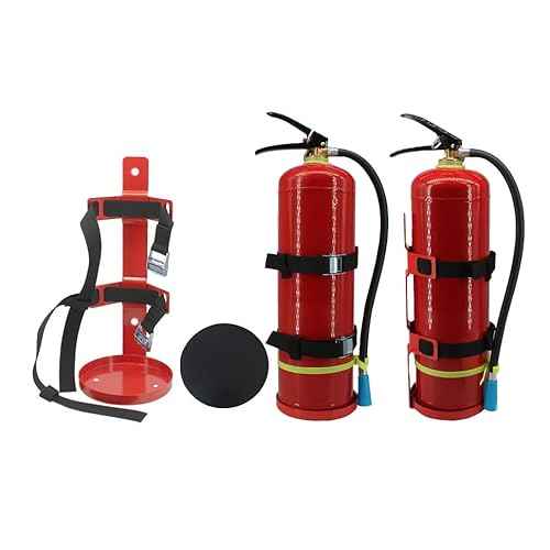 Fire Extinguisher Mount,Wall Hanging Bracket,Fire Extinguisher Holder for Home, Car, RV, Truck, Mini Fire Extinguishers (5LB red 1Pcs)