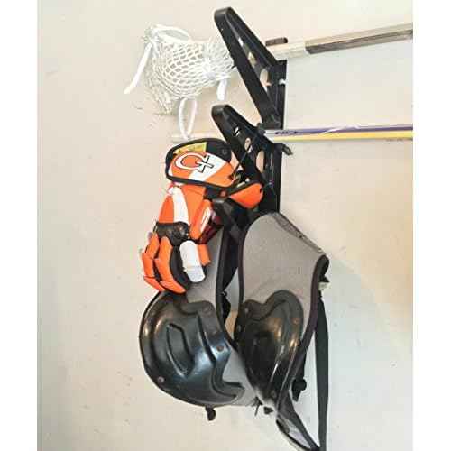 StoreYourBoard Lacrosse Stick Wall Storage Rack, Lax Sticks Pads and Equipment, Home and Garage Organizer Mount