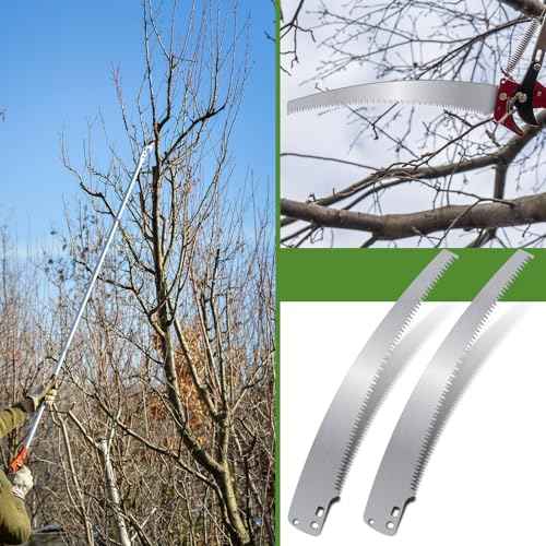10 Pcs 12 Inch Pole Saw Blade Tree Pruner Replacement Blade Compatible with Corona TP 3841 TP 3811 TP 3714 TP 3712 TP 3702 TP 2712 TP 2612 TP 2512 Pruning Saws Trimmers, 3 Cutting Surface