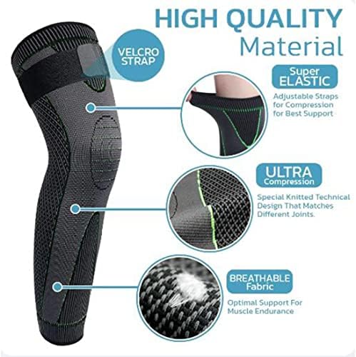 Tourmaline Acupressure Selfheating Knee Sleeve, Tourmaline Acupressure Self-Heating Shaping Knee Sleeve, Tourmaline Acupressure Knee Sleeve (Orange-Mugwort,L)