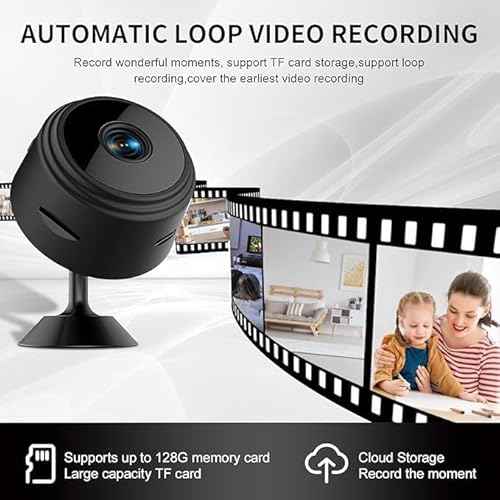 Hidden Camera-WiFi Wireless Cam-Nanny Camera-Spy Cameras-1080P HD Night Vision-Pet/Baby - HD Surveillance Cam - Surveillance Cameras with Motion Detection and Night Vision