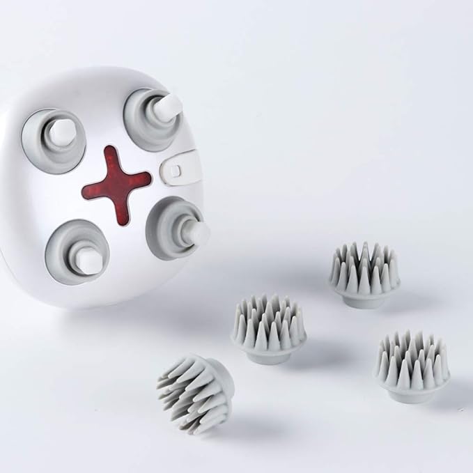 Electric Scalp Massager, Head Scratcher Mimics Four-Finger Kneading Massage, Rechargeable & Waterproof, Pets Massager