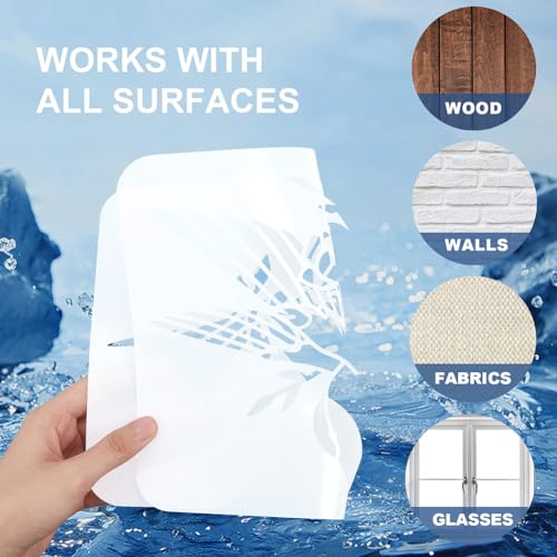 MAYJOYDIY Lip Stencil Kiss Lips DIY Stencil 11.8¡¿11.8inch Large Love Lips Lipstick Mouth with Paint Brush Reusable Woman Lip Print Templates for Wood Wall Furniture Canvas Decor