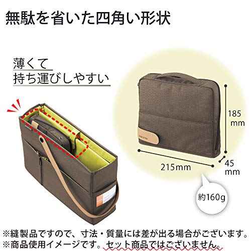 KOKUYO Pencil Case Pouch, Haco-Biz Standing Pen Pouch Bag, Foldable Stand up Pencil Holder Organizer, Large Capacity Portable Pencil Box for School Office Supplies