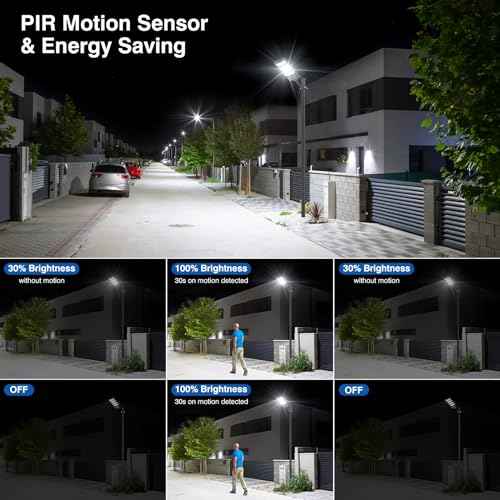 Solar Street Lights Outdoor Waterproof ,50000LM 320¡Æ Angle Flood light, 5730 LED Solar Parking Light with Motion Sensor and Remote Control for Outdoor, Streets, Courtyards,Parking Garages,-2Pack