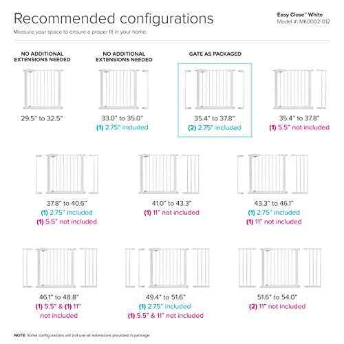 Munchkin¢ç Baby Gate Extension, White, 11", Model MK0081