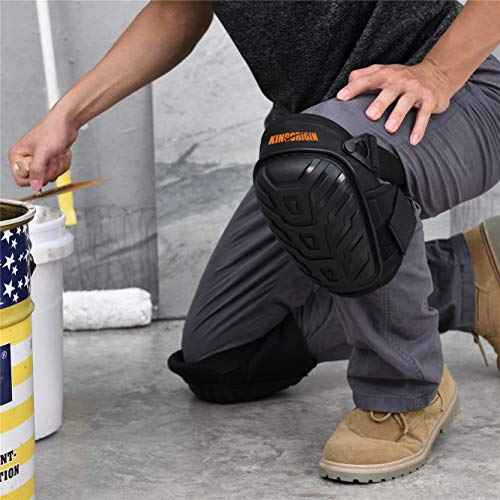2 Piece Professional Knee Pads for Work, Construction Gel Knee Pads Tools, With Heavy Duty Foam Padding And Anti-Slip Straps For Indoor and Ourdoor Use