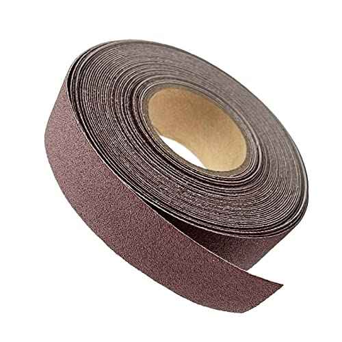 180 Grit Continuous Sandpaper Roll 1" x 26 Feet Emery Cloth Aluminium Oxide Abrasive Sandpaper Roll Drum Sander Sandpaper Rolls for Wood Furniture Finishing Metal Sanding Automotive Polishing