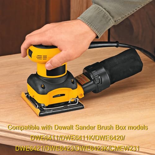 4Pcs N292059 Carbon Brush Box Assembly Replacement, Compatible with DeWalt Sanders Brush Box DWE6411, DWE6411K, DWE6420, DWE6421, DWE6423, DWE6423K, and CMEW231, Replace N421468