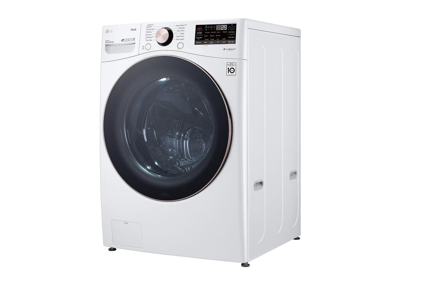 LG 4.5 Cu. Ft. Ultra Large Capacity Front Load Washer, Smart Wi-Fi Enabled, TurboWash 360° Technology, Built-In Intelligence, White