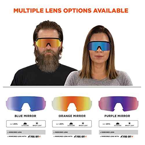 Ergodyne Skullerz AEGIR Safety Sunglasses, Mirrored Lens, ANSI z87.1